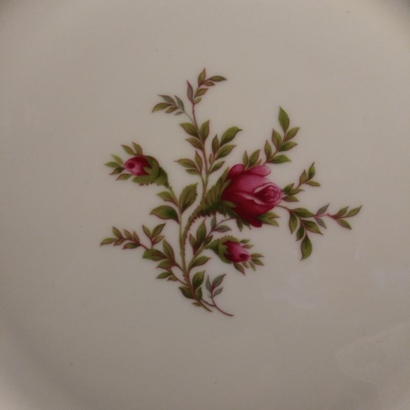 5 Haviland Traditions Dinner Plates in Moss w Scalloped Edge Gold Trim - Picture 11 of 14